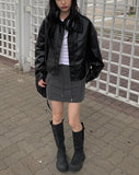 Audrey banding cargo mini skirt