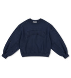 [AG.W] Applique Crop Sweat Shirt