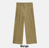 Contour two pintuck wide slacks