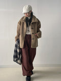 Toggle Duffel Half Fur Coat
