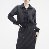 Bonnie Two Way Ribbon Zip-Up
