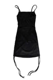 Back slit multi-shirring one-piece