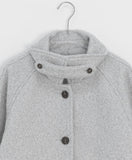 Riallo High Neck Boucle Half Coat