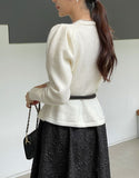 Sophia Flare Pearl Knit Cardigan