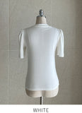 Rebeulri Round Shirring T-Shirt