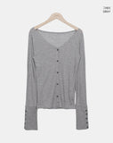 Cieron Tencel Button Cardigan