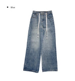 Redo Strap Blue Wide Pants