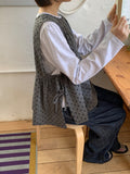 [BAONHAUS] Value Dot Ribbon Vest