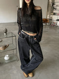 Old Hip Pocket Embroidered Denim Pants