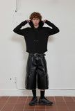 eyelet waffle hoodie