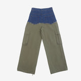 Riona Color Matching Denim Pants