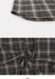Retro over check hood shirt