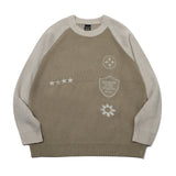 Emblem Mixed Embroidered Sweater