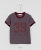 Sibeo Stripe Star Ringer Short Sleeve Tee