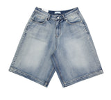 Milk Washing Bermuda Denim Pants