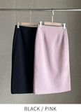 Meli Tweed H-Line Skirt