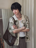 Clover Crochet Short Sleeve Cardigan