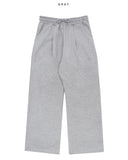 Naru brushed one-tuck sweatpants