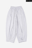 Structured pintuck balloon sweatpants