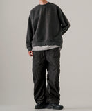 Pigment shirring parachute pants