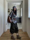 Military Layered Strap Bermuda Pants