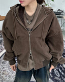 Loped Work Twill Hooded Zip-Up