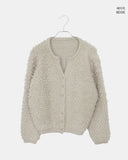 Yufit Fluffy Wool Fur Long Sleeve Cardigan