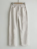 Warm-up Brushed Corduroy Straight Pants