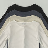 Layered Crop Top Long Sleeve Knit Cardigan Two-Piece Set