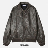 Honey Crack Leather Jacket