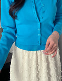 Miette Ribbed Sleeveless Cardigan Set
