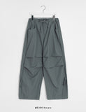 [unisex] Paldos Snap Parachute Nylon Wide Pants