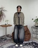 Reuben Balloon Banding Denim Pants