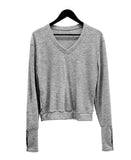 Zven Button V-Neck Knit