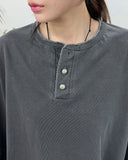 Riddell pigment henley neck t-shirt