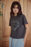 Heart Bear Pigment Crop Short Sleeve Tee
