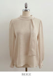 Noen Tencel Chiffon Tie Blouse