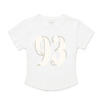 New 93 Logo Crop T-Shirt