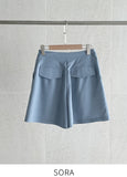 Dial Pin Tuck Shorts