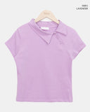 Bartin Pique Unbalanced Point Short Sleeve T-shirt