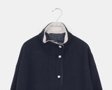 Drew Corduroy Color Matching Button String Overfit Long Sleeve Jumper