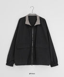[unisex] PQ Check Collar Windbreaker Jumper