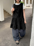 [BAONHAUS] Hilo Dot Color Matching Sleeveless One Piece