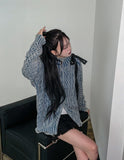 From Two Way Washing Vintage Knit Zip-up