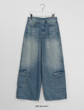 Kumiko Denim Wide Cargo Pants