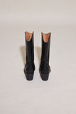 two-tone combi middle boots