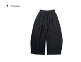 Ser Flower Wide Banding Long Pants