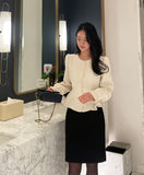 Miato brushed H-line skirt