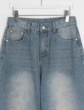 Jyujulo Washing Denim Wide Pants