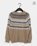 Renti Wool Angora Nordic Jacquard Knit